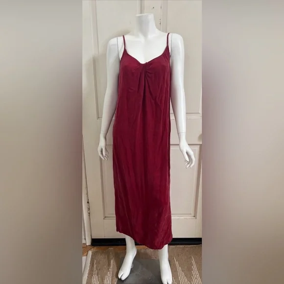 Stateside Dresses | Stateside Anthropologie New! Burgundy Maroon 100% Cupro Midi Slip Dress Sz M | Color: Red | Size: M | Lagunabeachchic's Closet Stateside Dresses | Stateside Anthropologie New! Burgundy Maroon 100% Cupro Midi Slip Dress Sz M | Color: Red | Size: M | Lagunabeachchic's Closet